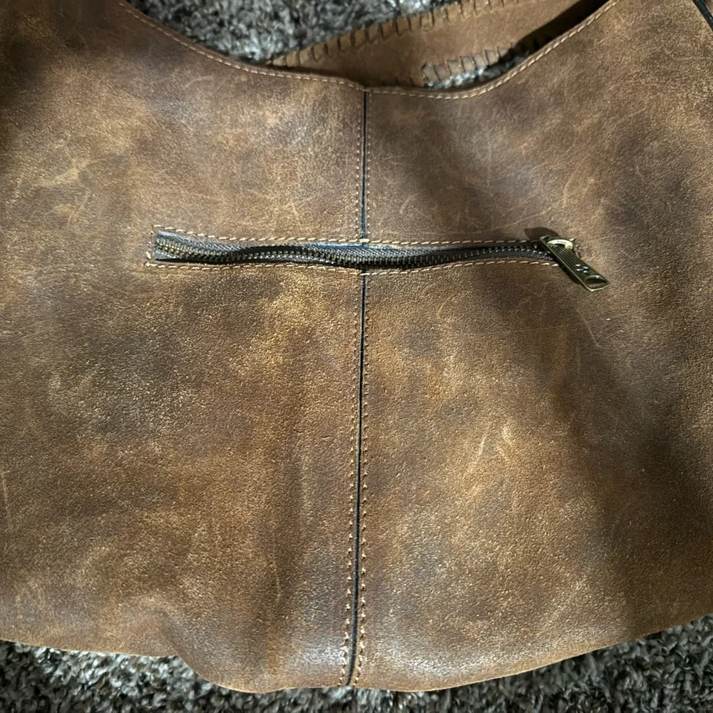 Patricia Nash New Brown Leather Hobo Bag - Picture 3 of 8
